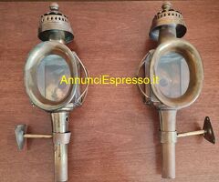 Coppia lanterne da carrozza vintage  marchio RDT