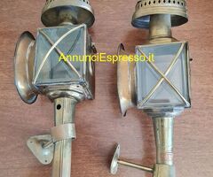 Coppia lanterne da carrozza vintage  marchio RDT