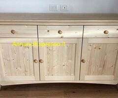 Base arcanda in abete naturale