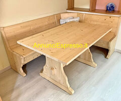 Giropanca con tavolo abete