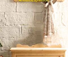 Cassapanca e appendiabiti abete