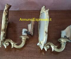 Coppia di piccole appliques d'antan ,cornice sagom