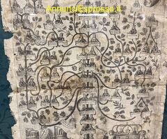 Antica incisione su tela, Albero genealogico