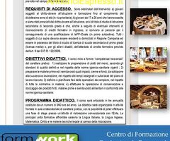 CorsoCORSO GRATUITO IEFP OPERATORE DELLA RISTORAZIONE