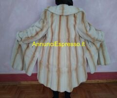 Cappotto di pelliccia Visone perla dorato