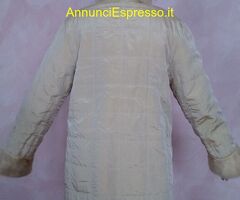 - Giaccone di pelliccia Visone perla reversibile