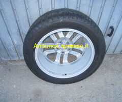 RUOTA-CERCHIO IN LEGA 5 FORI+PNEU 215/R17 X NISSAN